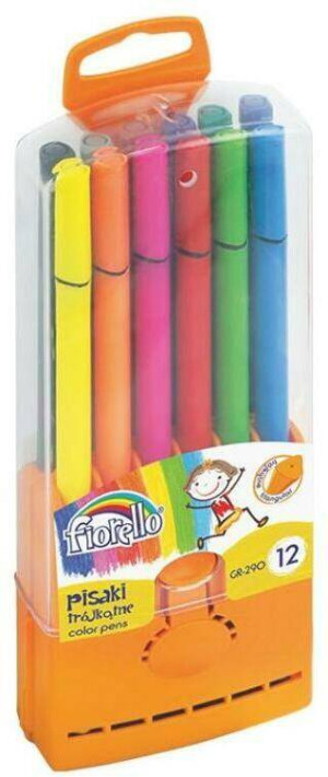 Pisaki trójkatne. 12 kolorów