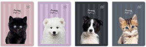 Zeszyt A5/32K 3kol linia 70g UV Puppy Sign (10szt)