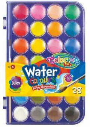 Farby akwarelowe. Colorino kids. 28 kolory