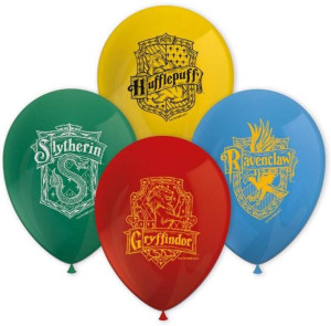Balony Harry Potter Hogwarts Houses, mix