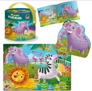 Maxi puzzle 2w1 Zoo