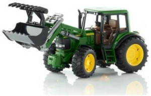 Traktor z ładowarką. John Deere