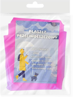Płaszcz przeciwdeszczowy różowy