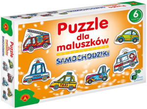 Puzzle dla maluszków. Samochodziki