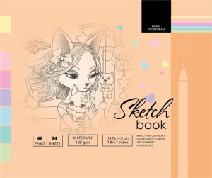 Sketchbook. Szkicownik 48 kartek. 197 x 145 mm