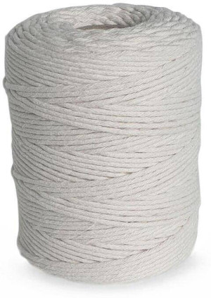Sznurek bawełniany do makramy 2mm 250g biały