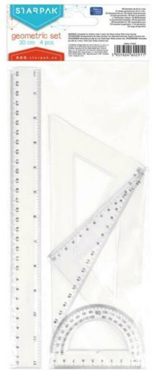 Zestaw geometryczny 4 elementy 30cm