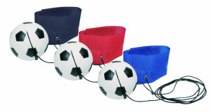Piłeczka futbolowa na gumce. Mix