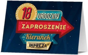 Zaproszenie Urodziny 18