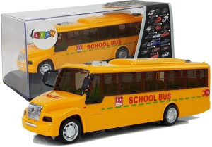 Autobus szkolny z naciągiem światło dźwięk