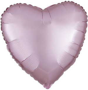 Balon foliowy Lustre Pastel różowy serce 43cm