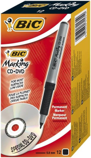 Marker Marking CD/DVD czarny
