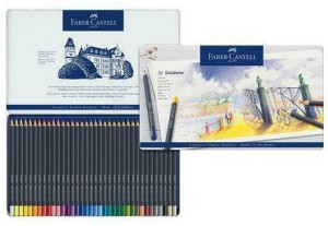 Kredki ołówkowe Goldfaber Faber-Castell 36 kolorów opakowanie metalowe