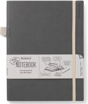 Bookaroo Notatnik Journal duży. Szary