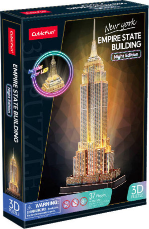 Cubic Fun. Puzzle 3d Empire State Building LED