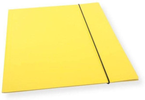 Teczka A4 z gumką lakier żółta 300gsm (10szt)