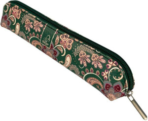 Piórnik mini Paisley Kwiaty green