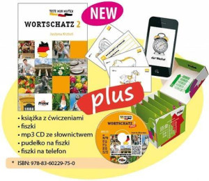 Pakiet: Teste Dein Deutsch Plus. Wortschatz 2. Książka z ćwiczeniami / Fiszki / Mp3 ze słownictwem / Pudełko na fiszki / Fiszki na telefon