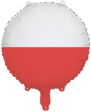 Balon foliowy Flaga Polski 35cm