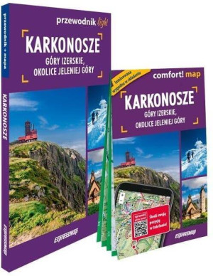 Karkonosze, Góry Izerskie, okolice Jeleniej Góry. Comfort! map light. Przewodnik + mapa