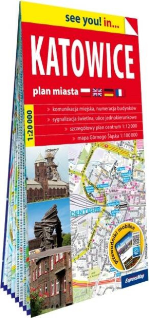 Katowice plan miasta 1:20 000 papier 2024
