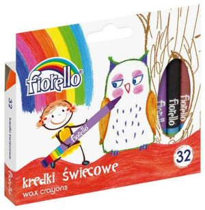 Kredki świecowe 32 kolory FIORELLO