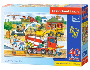 Na budowie. Puzzle maxi 40 elementów