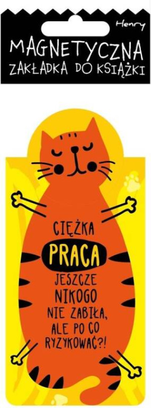 Magnetyczna zakładka do książki. Kot