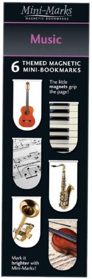 Zakładki magnetyczne. Music, 6 sztuk