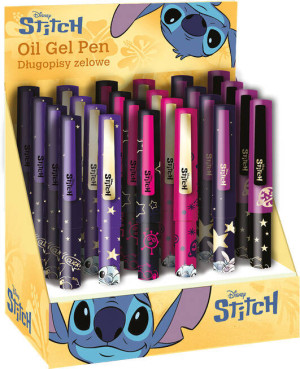Display długopis żelowy Disney Gold Stitch 24 sztuki