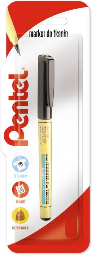 Pentel. Marker do tkanin, czarny 1 sztuka