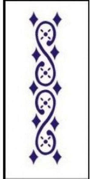 Szablon zmywalny 6x28cm