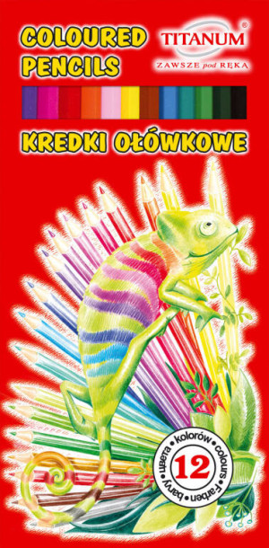 Kredki ołówkowe 12 kolorów. Kameleon
