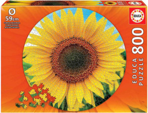 Puzzle 800 Słonecznik okrągłe 110485