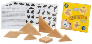 Puzzle drewniane - seria Tangram. 190147