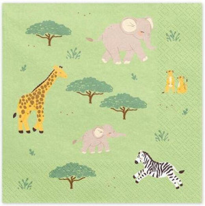 Serwetki Safari 33x33cm 12szt