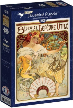Puzzle 1000 Ciasteczka Lefevre-Utile, Alfons Mucha