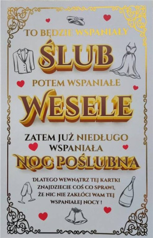 Karnet okolicznościowy. Ślub. YEKU