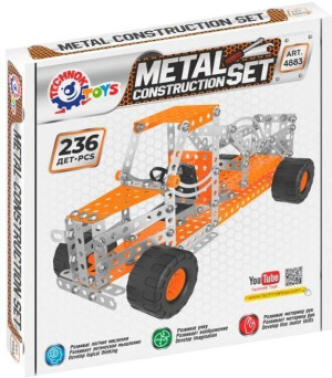 Klocki konstrukcyjne metalowe Truck ciężarówka 236el 4883 TechnoK mix p10