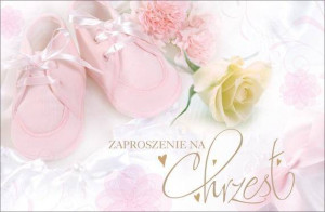 Zaproszenie Chrzest (10szt)
