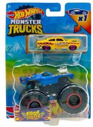 Hot Wheels Monster Trucks Pojazd 1:64 + autko, mix