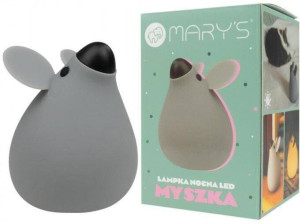 Lampka nocna LED Myszka szara