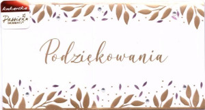Karnet okolicznościowy. Podziękowania. Kukartka