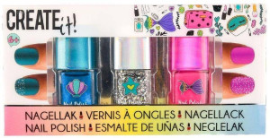 Create It!. Lakier do paznokci Mermaid, 3 sztuki