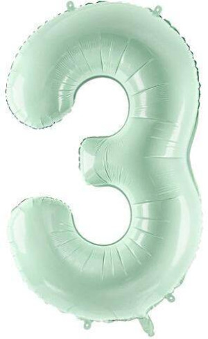 Balon foliowy cyfra 3 72cm zielony