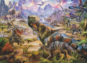 Puzzle XXL 300. Dinozaury