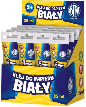 Klej do papieru biały 35ml. 16 sztuk