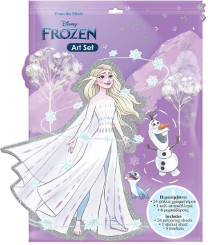 Kolorowanka z naklejkami Frozen