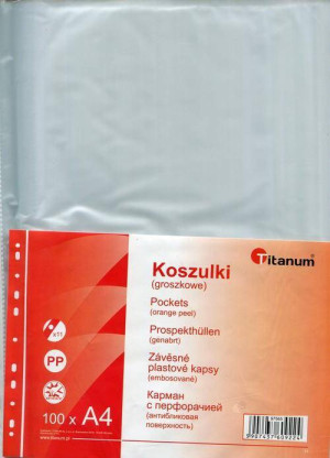 Koszulki groszkowe A4 100 sztuk