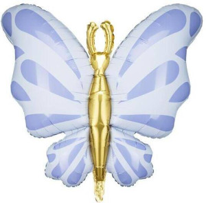 Balon foliowy Motyl 69x69cm błękit